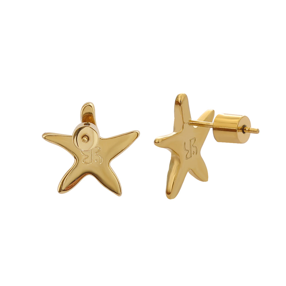 Aqua Earrings | Gold