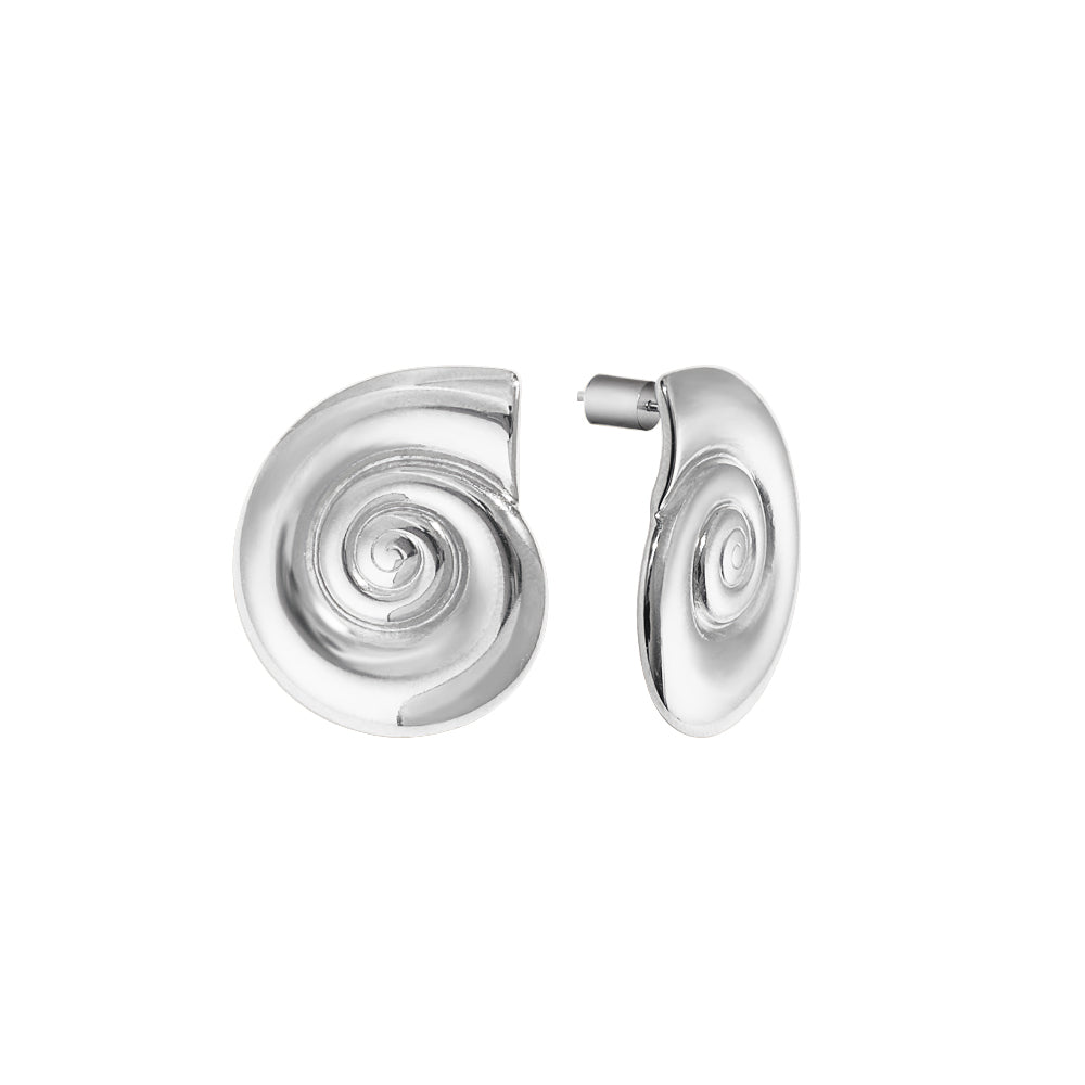Sea Shell Earrings | Silver