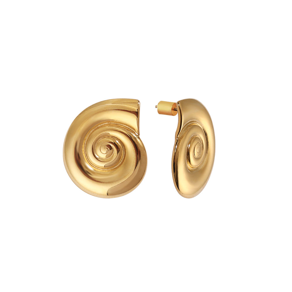 Sea Shell Earrings | Gold