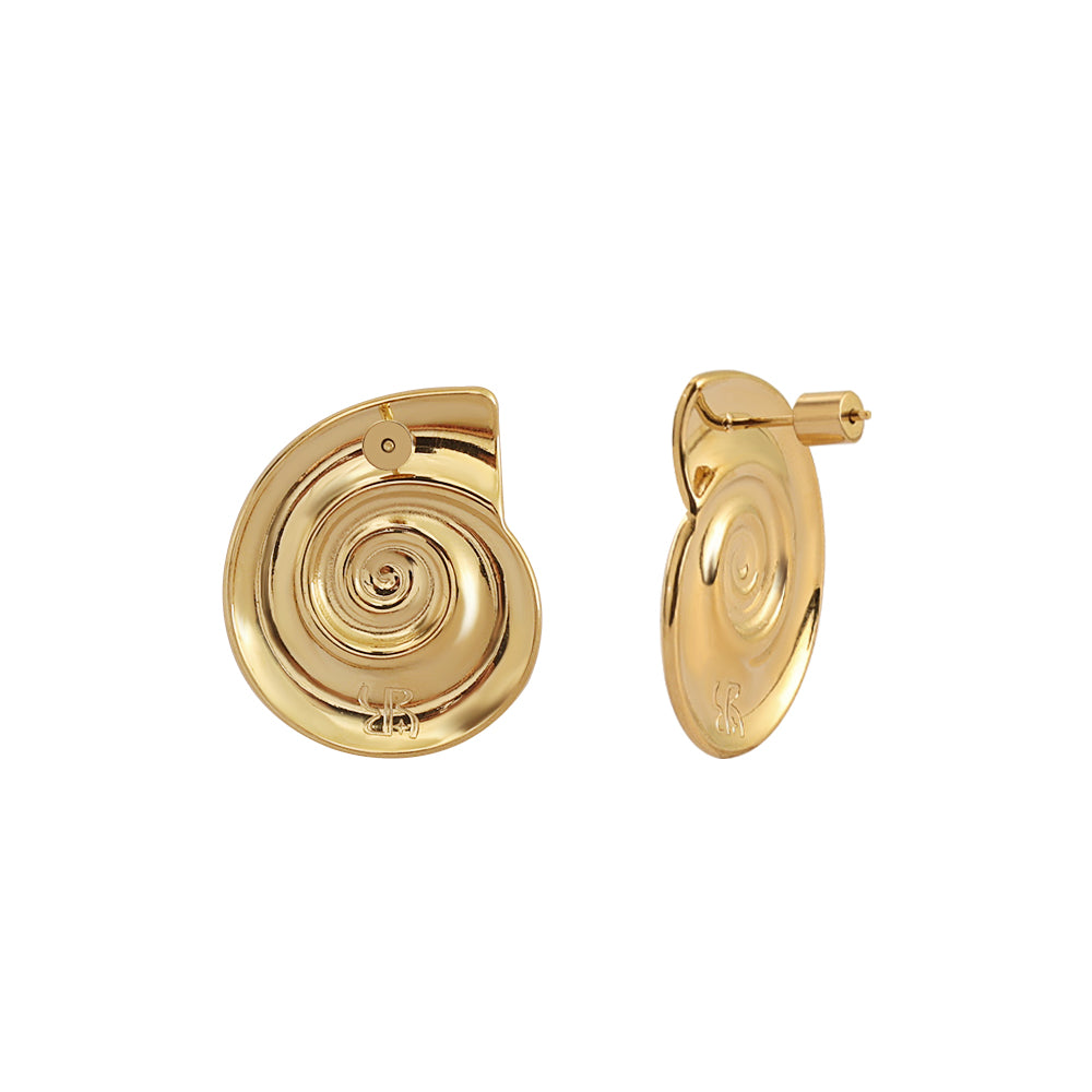 Sea Shell Earrings | Gold