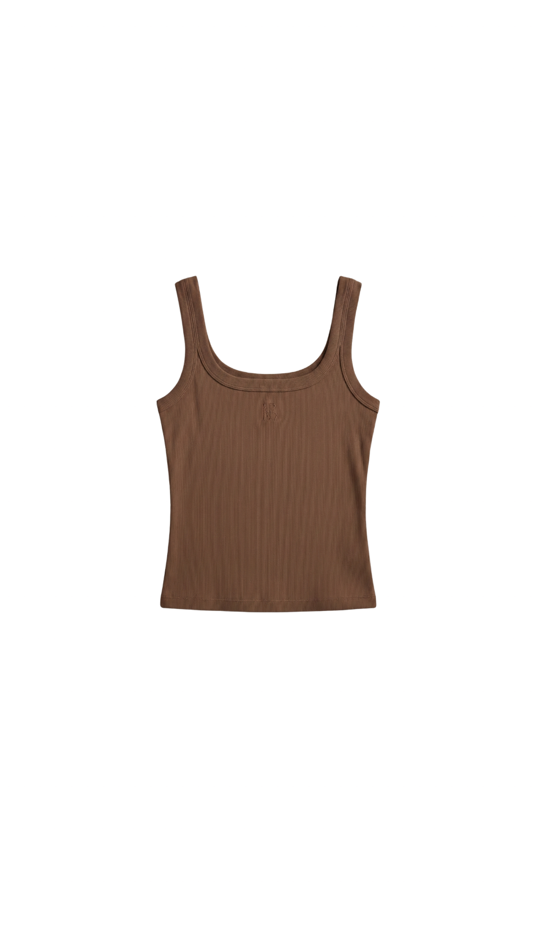 juemi キャミソール　brown JHM x Remmie Ribbed Tank - Chocolate – High Tide