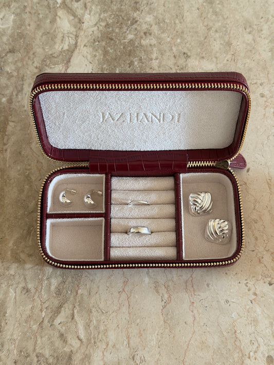 Jewellery Box - Red Croc