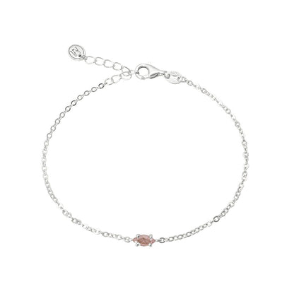 Sterling Silver Bracelet - Pink