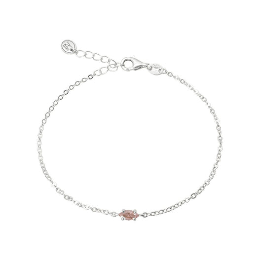 Sterling Silver Bracelet - Pink