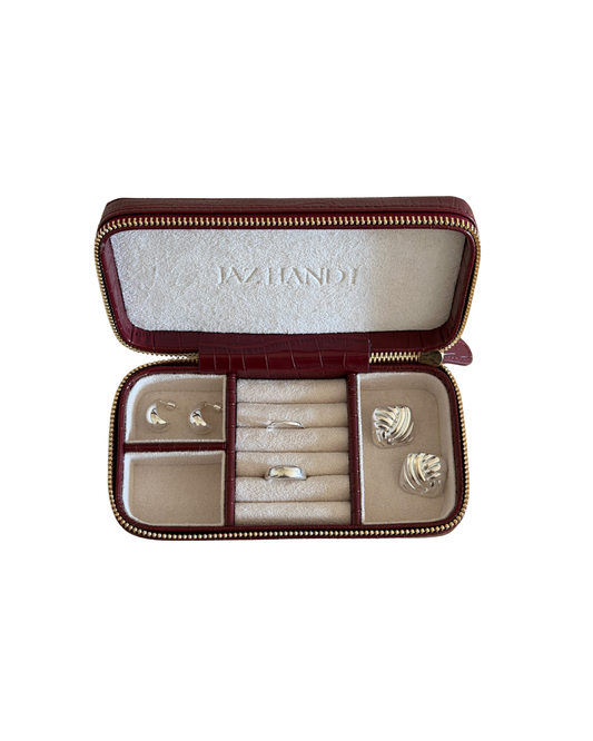 Jewellery Box - Red Croc