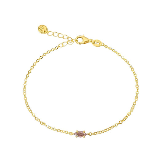 Gold Vermeil Bracelet - Pink