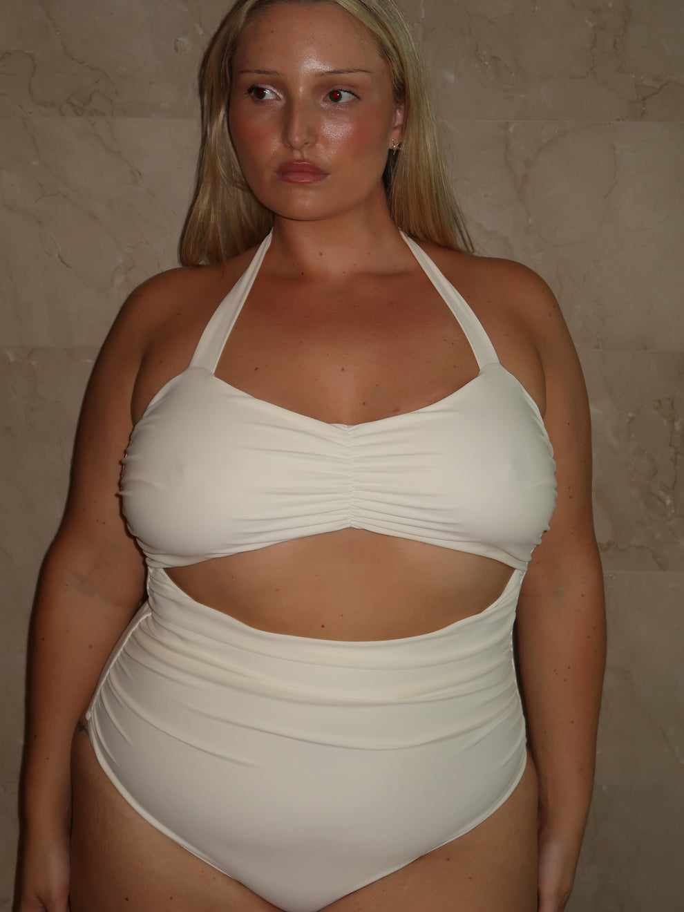 PEARL WHITE ONE-PIECE main image 1