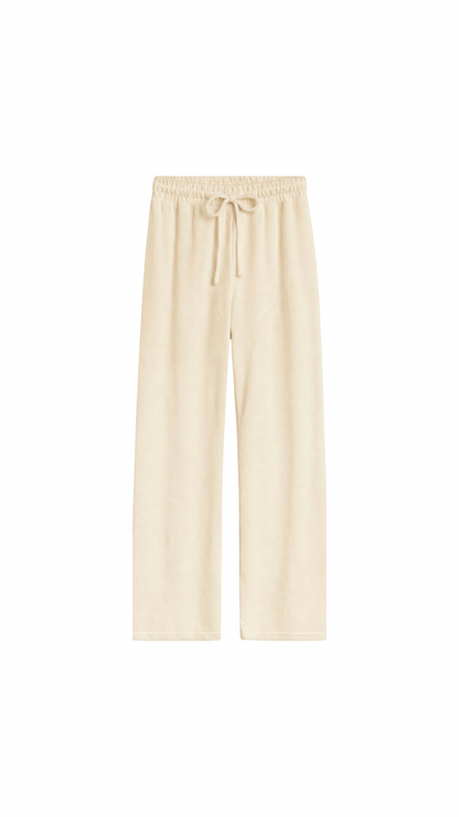 Terry Towelling Pant - Beige